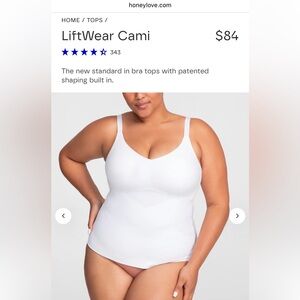 Honey Love White LiftWear Cami